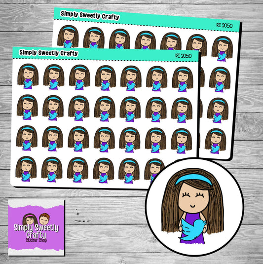 TWITTER "CAROLINE" Character Planner Stickers