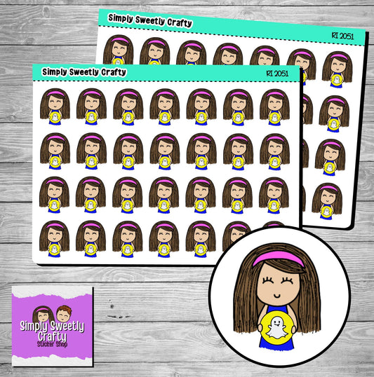 INSTAGRAM "CAROLINE" Character Planner Stickers