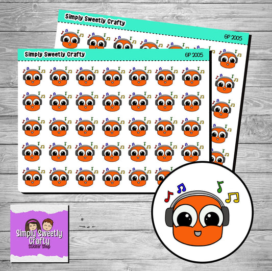 MUSIC "GUMDROP PEOPLE" Character Planner Stickers