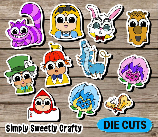 WONDERLAND Gumdrop People Die Cut Sticker