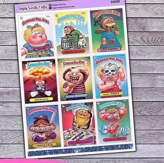 GARBAGE PAIL KIDS Full Box Planner Stickers