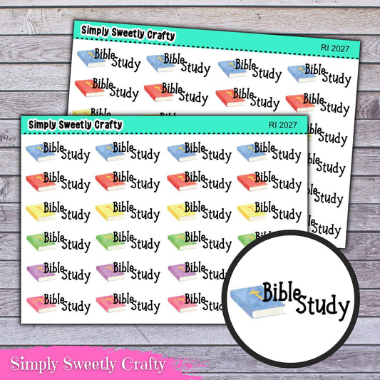 BIBLE STUDY Icon Planner Stickers