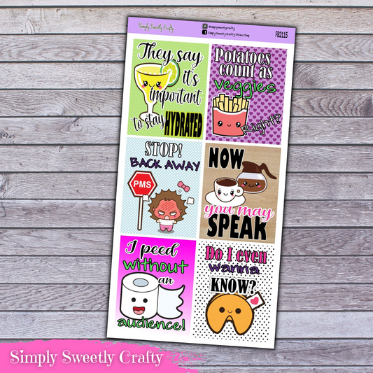 MOM LIFE Full Boxes Planner Stickers