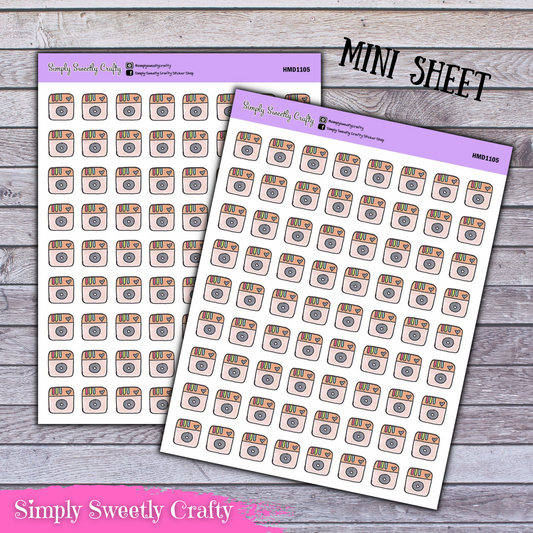 INSTAGRAM Sketch Icon Planner Stickers