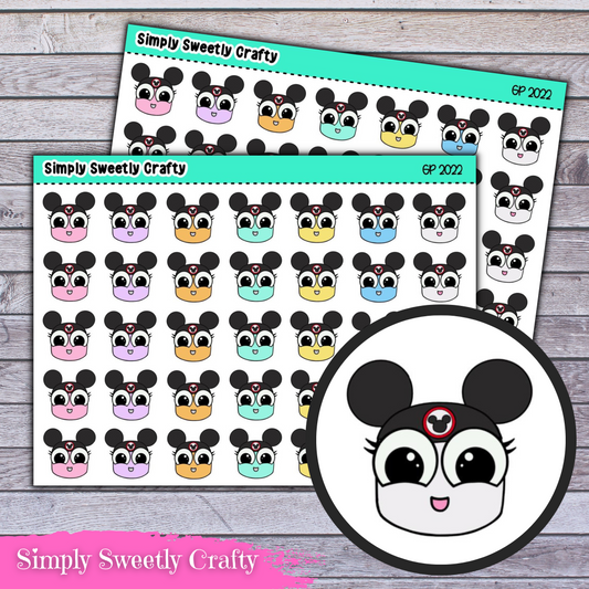 MICKEY EARS - Pastel GUMDROP PEOPLE Planner Stickers