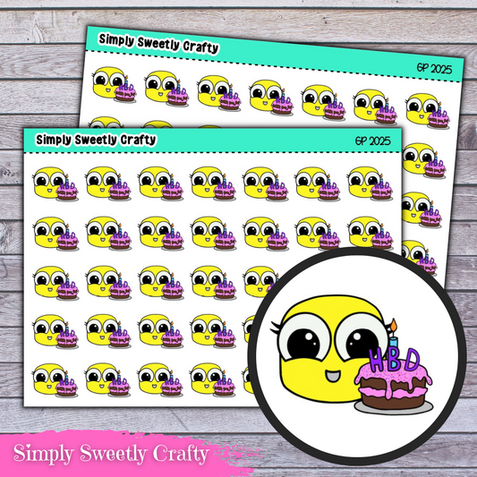 BIRTHDAY GUMDROP PEOPLE Planner Stickers