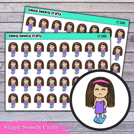 WEIGHT GAIN - CAROLINE Character Planner Stickers