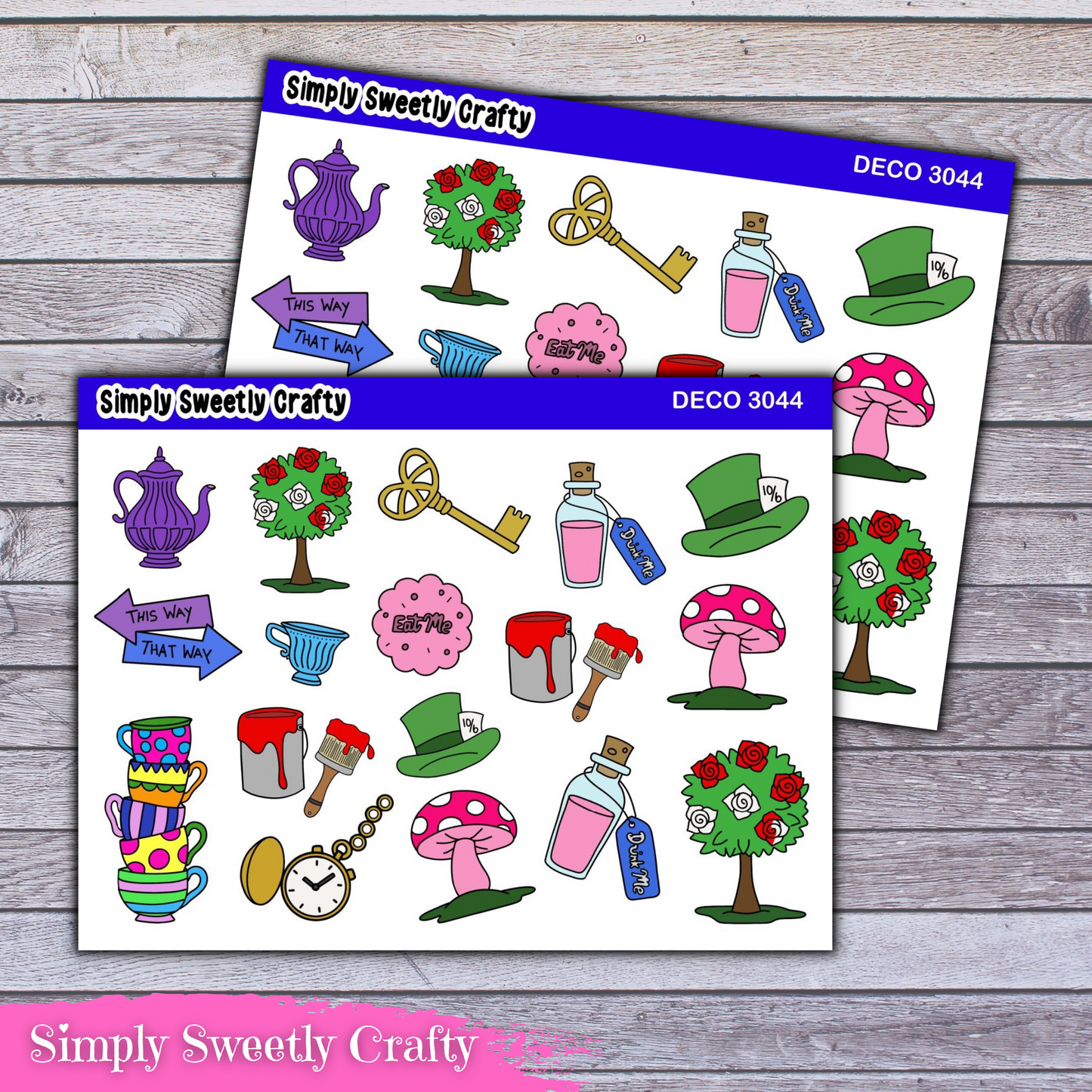 WONDERLAND Gumdrop Deco Planner Stickers