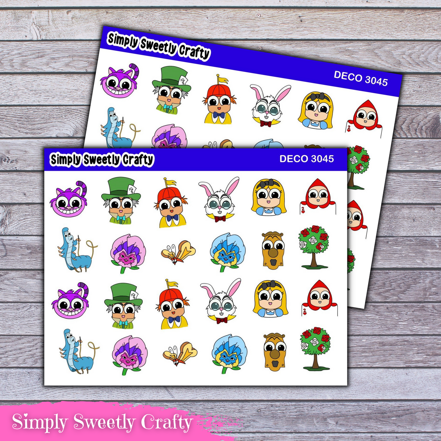 WONDERLAND CHARACTERS Gumdrop People Deco Planner Stickers