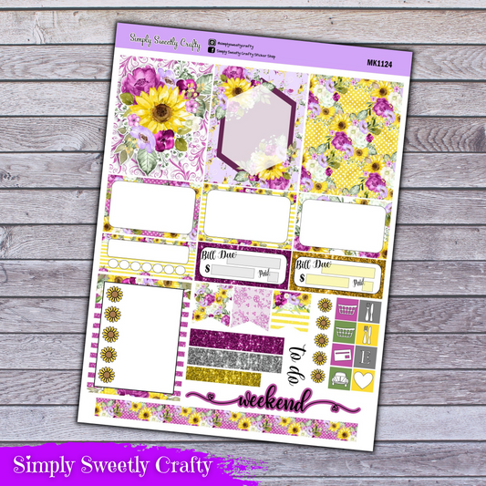 SUNFLOWER ROMANCE Mini Planner Kit