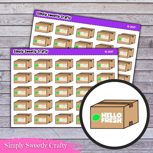 HELLO FRESH BOX Icon Planner Stickers