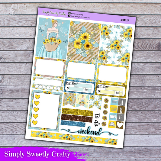 SUNFLOWER GIRL Mini Planner Kit