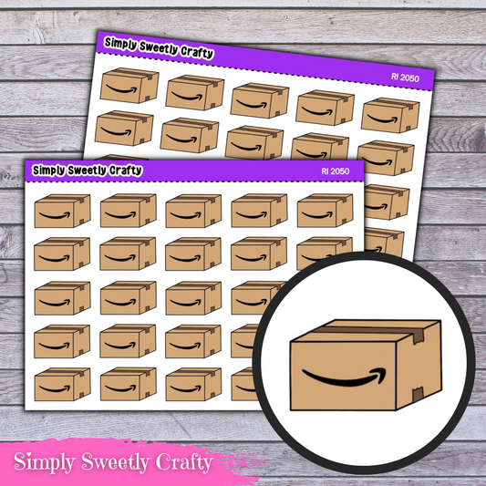 AMAZON BOX Icon Planner Stickers