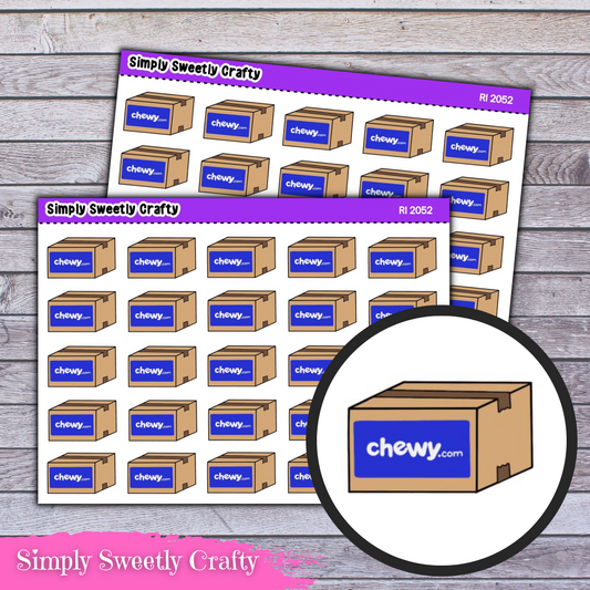 CHEWY BOX Icon Planner Stickers