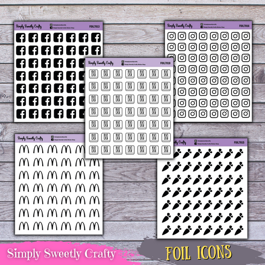 ICON Foil Planner Stickers [FOILED]