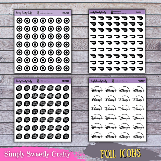 ICON Foil Planner Stickers [FOILED]