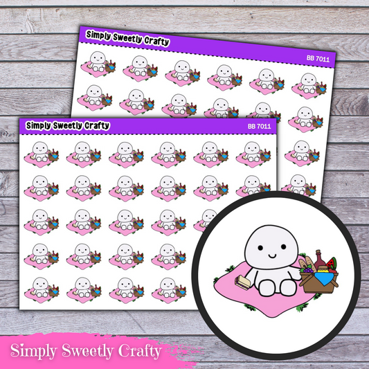 PICNIC BUBBLE PERSON Character Planner Stickers