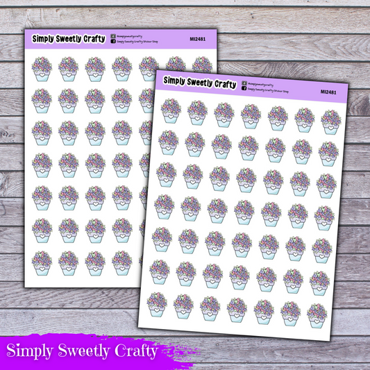 FLOWER POT Icon Planner Stickers