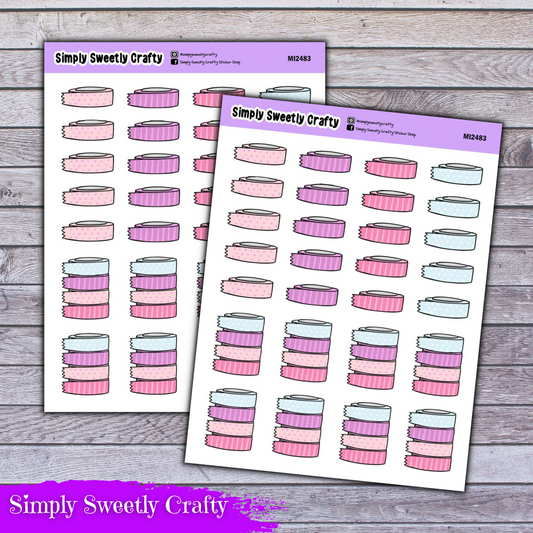 WASHI TAPE Icon Planner Stickers