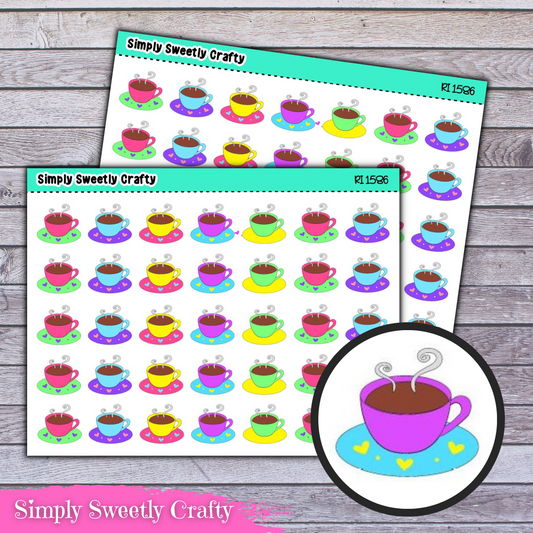 COFFEE CUPS Icon Planner Stickers