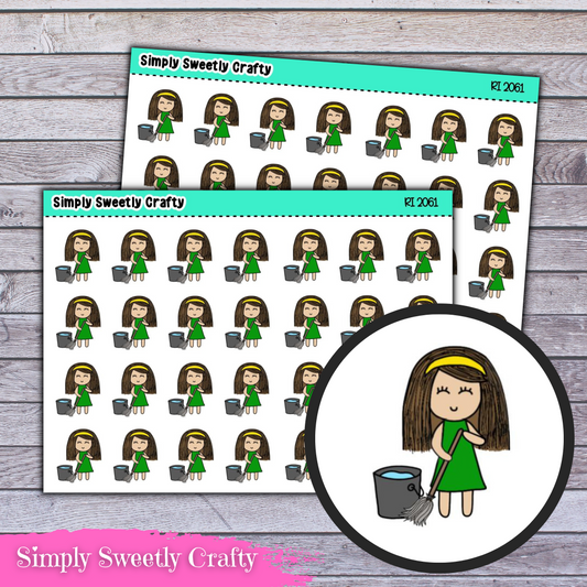 MOPPING "CAROLINE" Character Planner Stickers