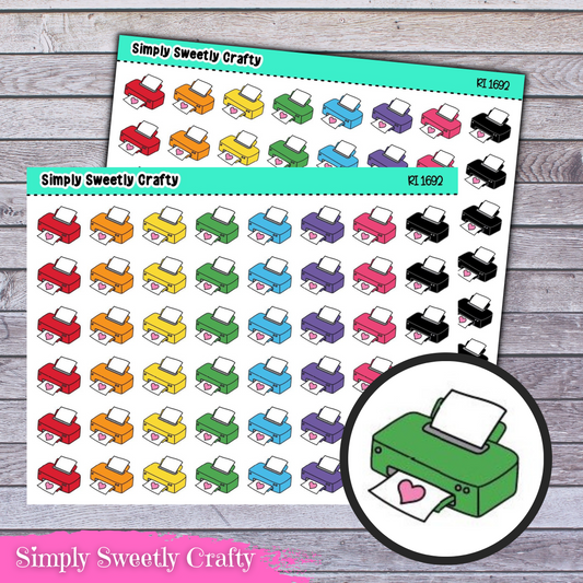 PRINTER Icon Planner Stickers