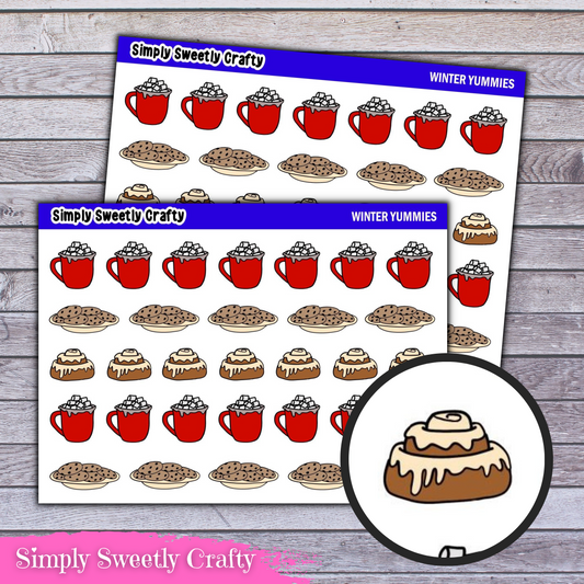 WINTER YUMMIES Icon Planner Stickers