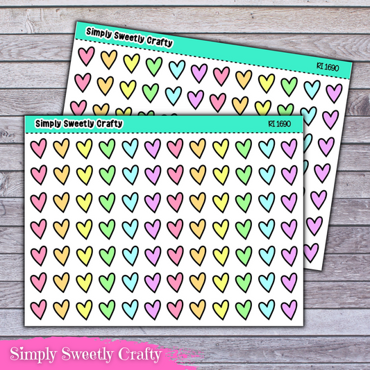 TINY HEARTS Icon Planner Stickers