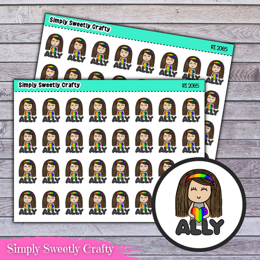 PRIDE ALLY Character Planner Stickers