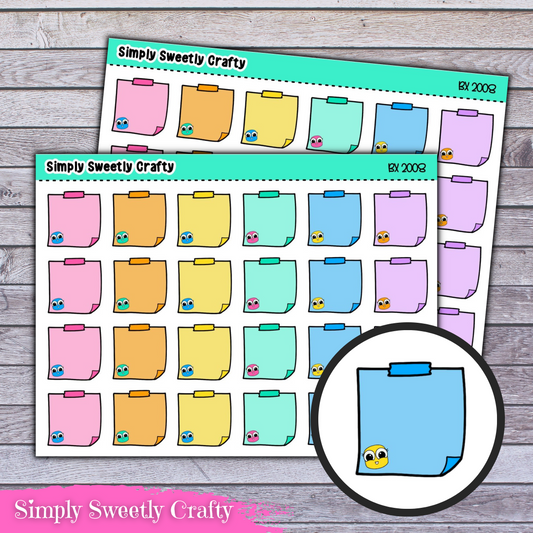 MINI STICKIES - GUMDROP PEOPLE Icon Planner Stickers