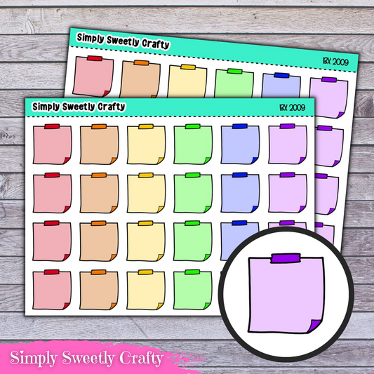 MINI STICKIES - BOLD Icon Planner Stickers