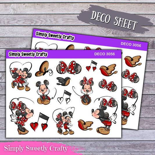 MICKEY AND MINNIE Deco Planner Stickers