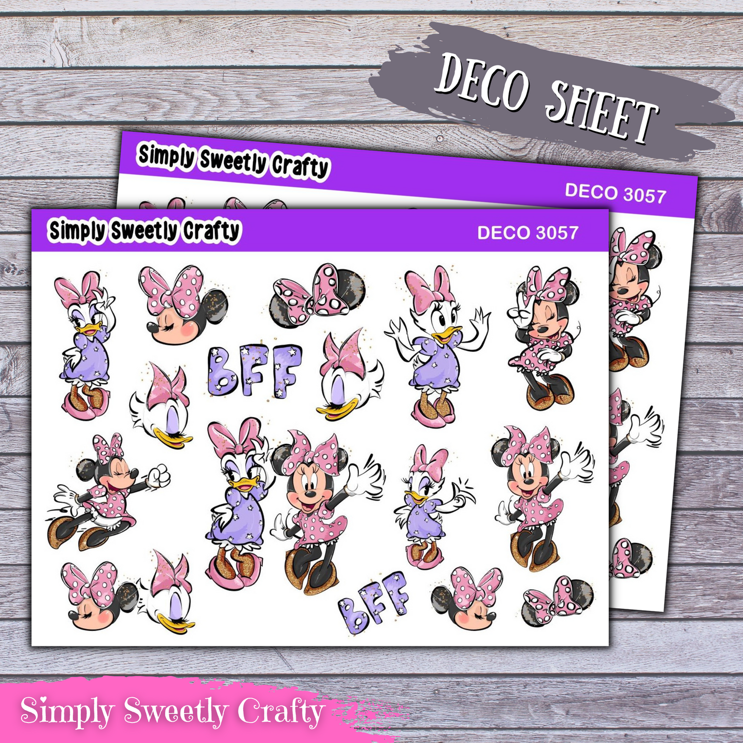 MINNIE AND DAISY Deco Planner Stickers