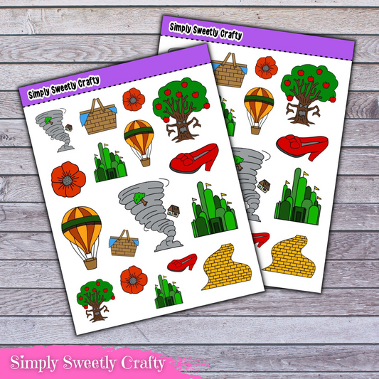 LAND OF OZ Gumdrop People Deco Planner Stickers