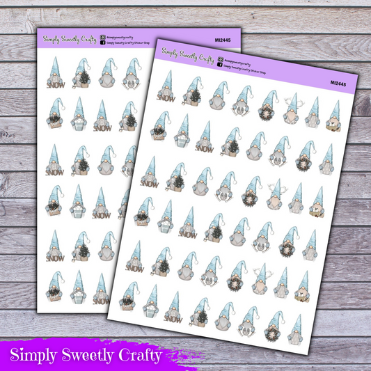 WINTER GNOME Icon Planner Stickers