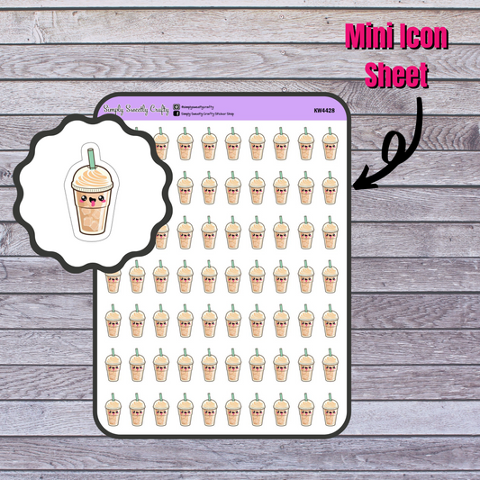 ICED LATTE Kawaii Planner Stickers