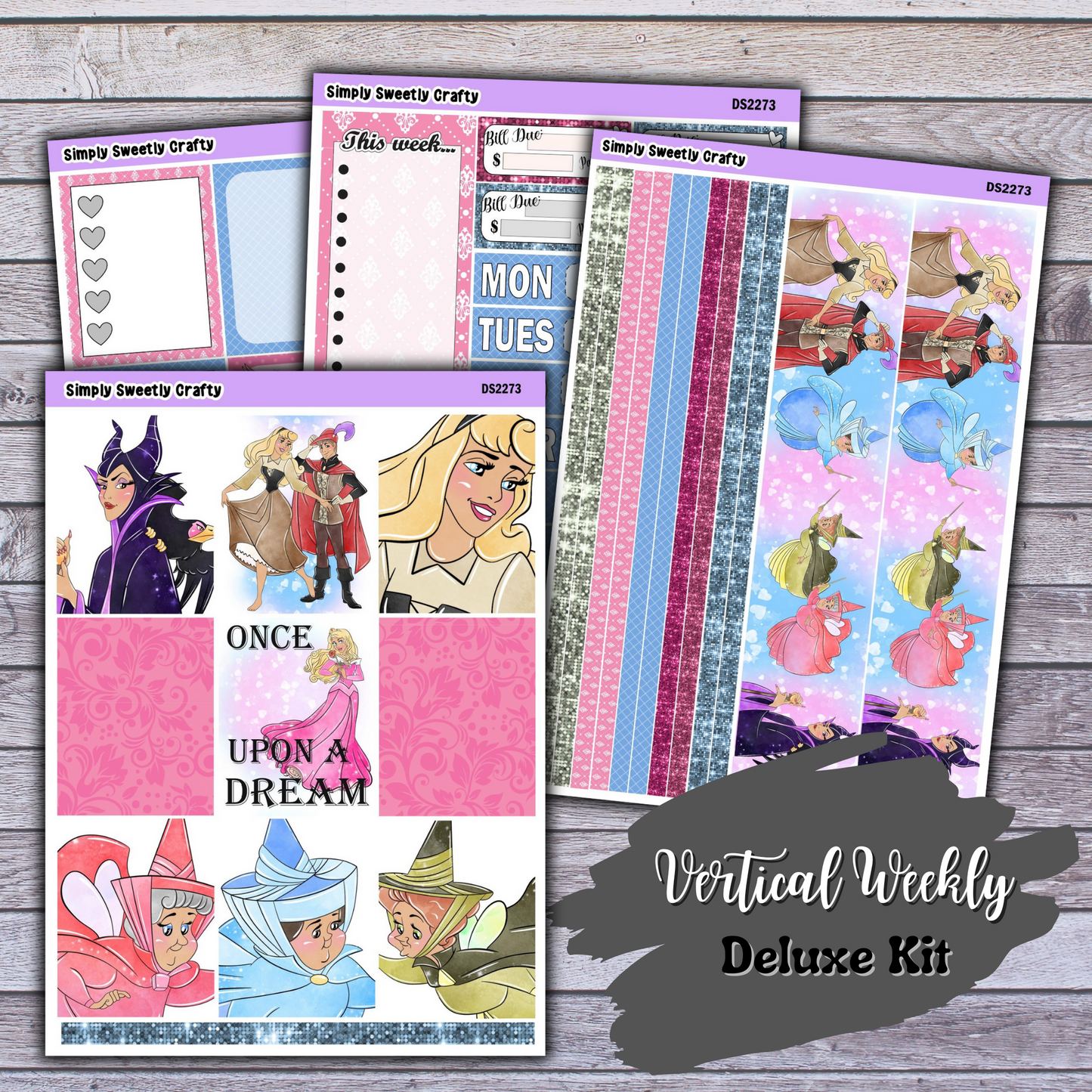 SLEEPING BEAUTY Deluxe Vertical Planner Kit