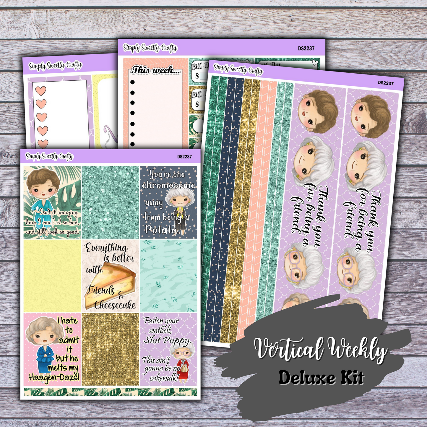 GOLDEN GIRLS Deluxe Vertical Planner Kit