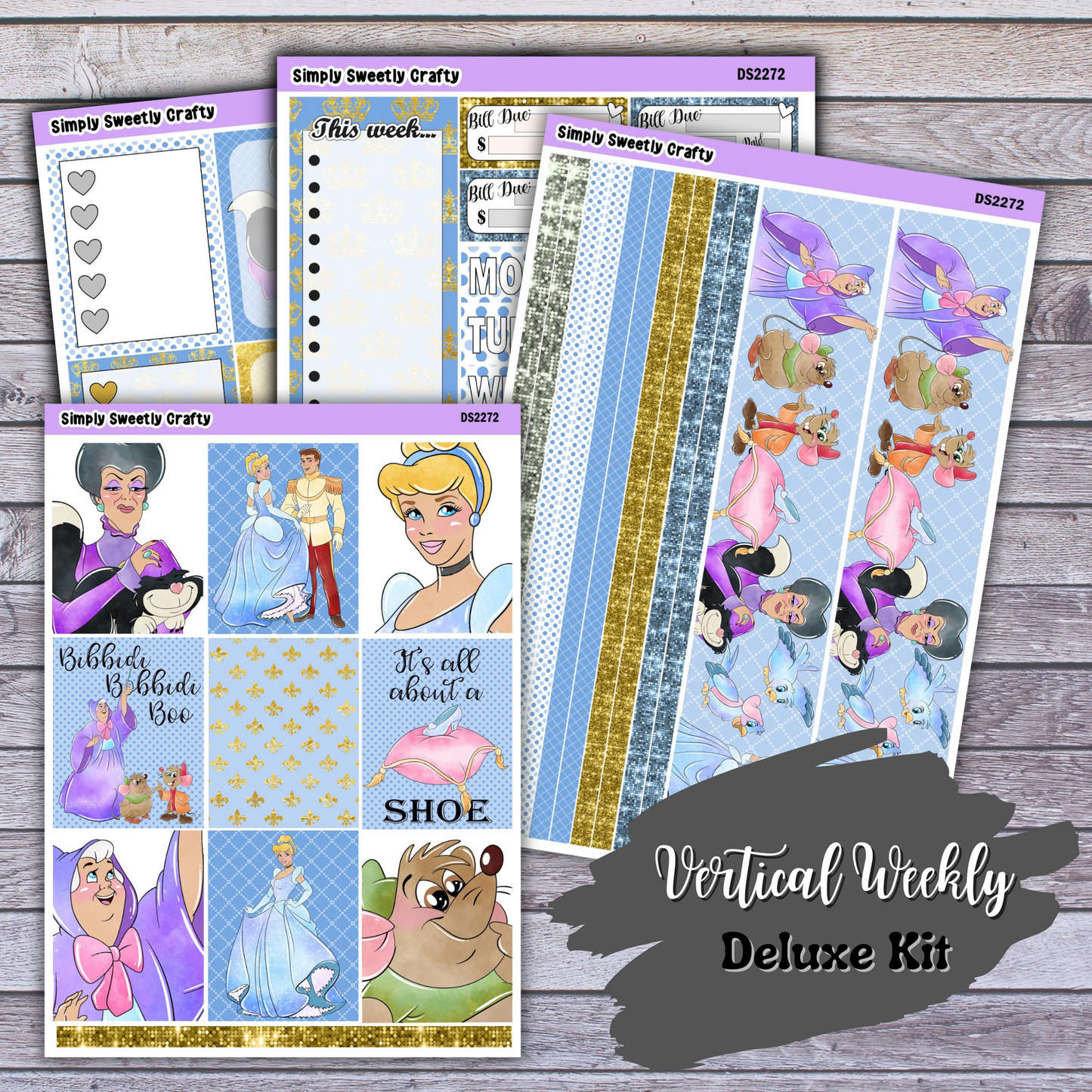 CINDERELLA Deluxe Vertical Planner Kit