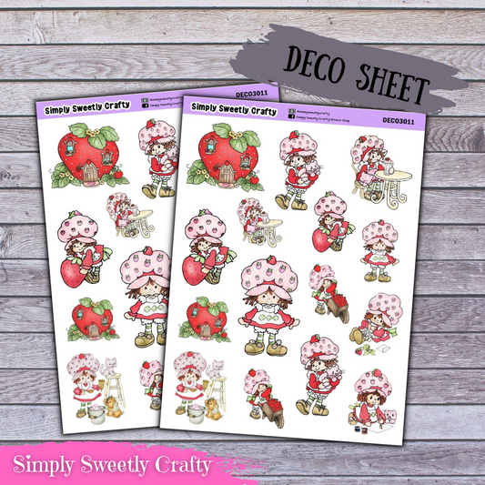 STRAWBERRY SHORTCAKE Deco Planner Stickers