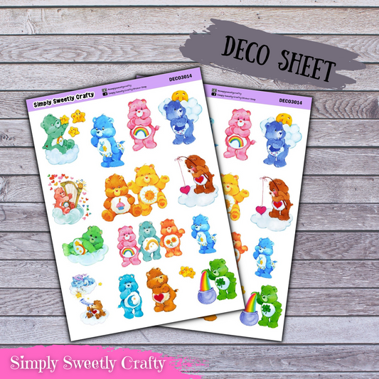 CARE BEARS Deco Planner Stickers