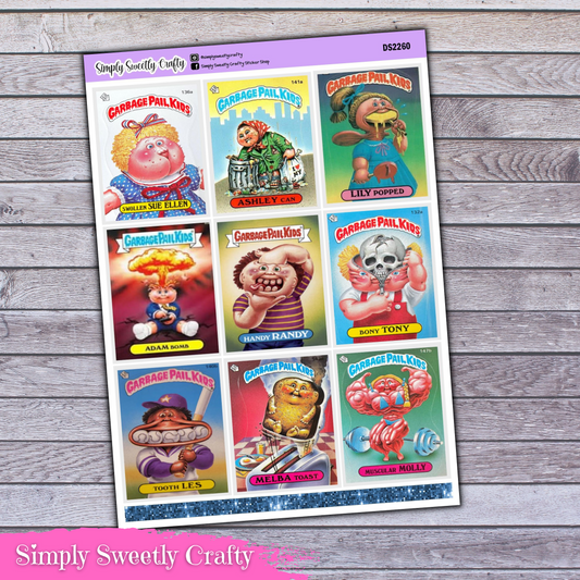 GARBAGE PAIL KIDS Full Boxes Planner Stickers