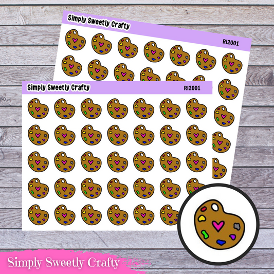 PAINT PALETTE Icon Planner Stickers