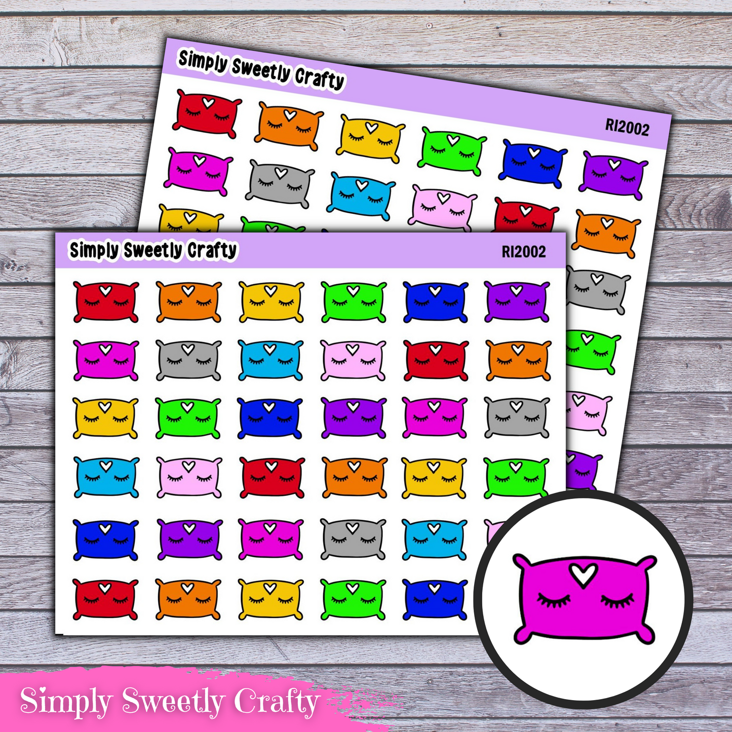 PILLOW Icon Planner Stickers