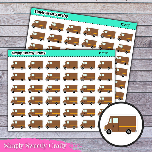 DELIVERY TRUCK Icon Planner Stickers