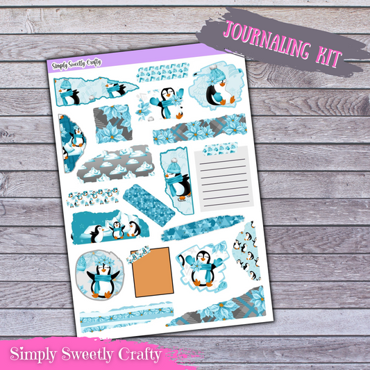 PENGUIN PARTY Journaling Kit Planner Stickers