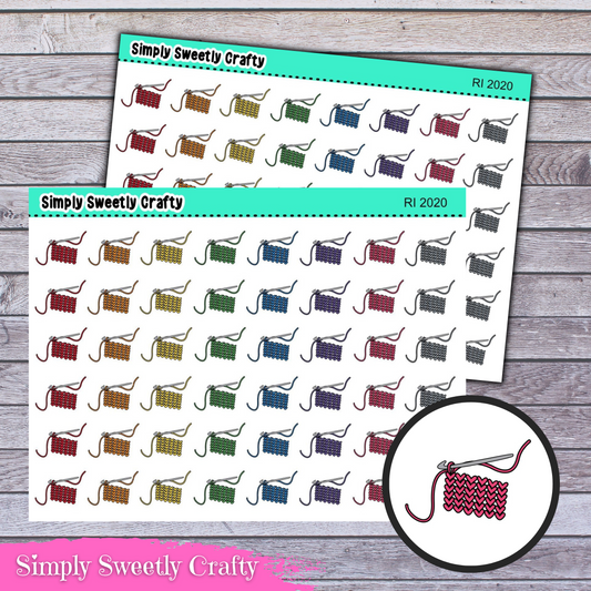 CROCHET Icon Planner Stickers