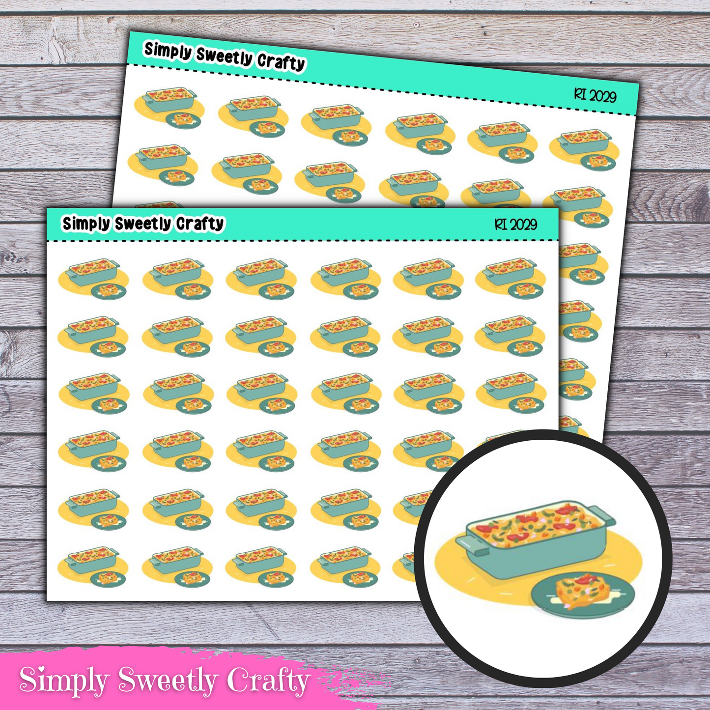 CASSEROLE Icon Planner Stickers