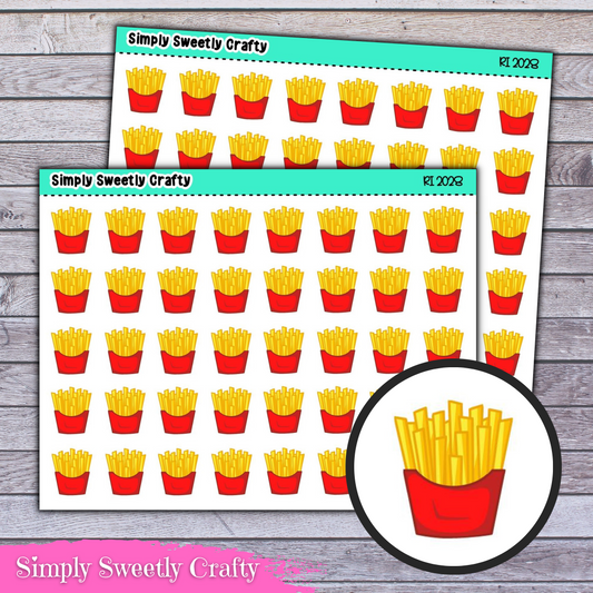 FRENCH FRIES Icon Planner Stickers