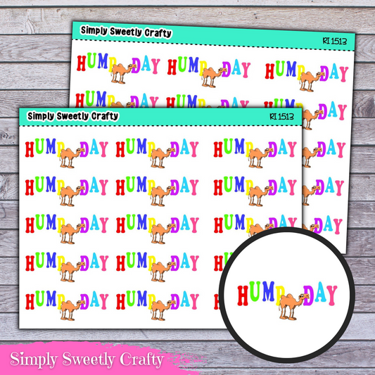 HUMP DAY Icon Planner Stickers